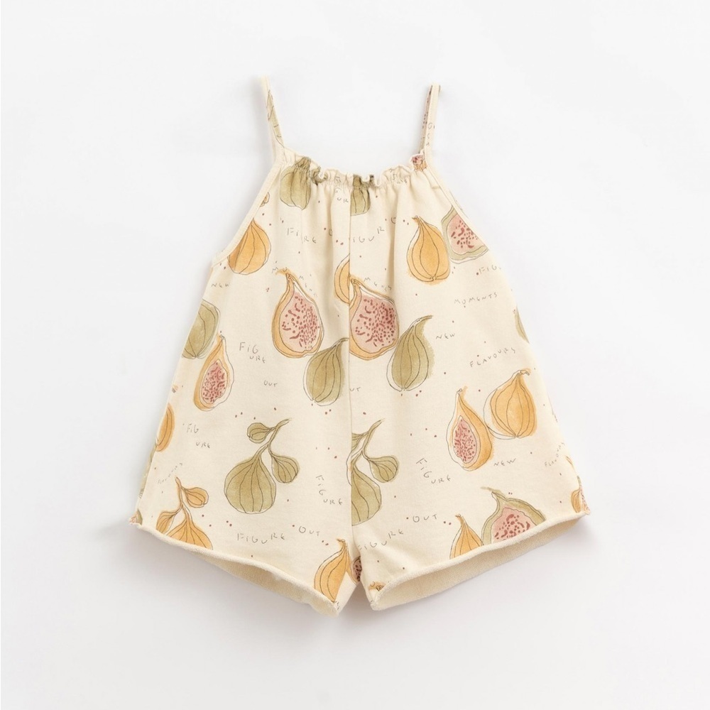 Play up Jumpsuit with figs illustration | Organic Care 5Y